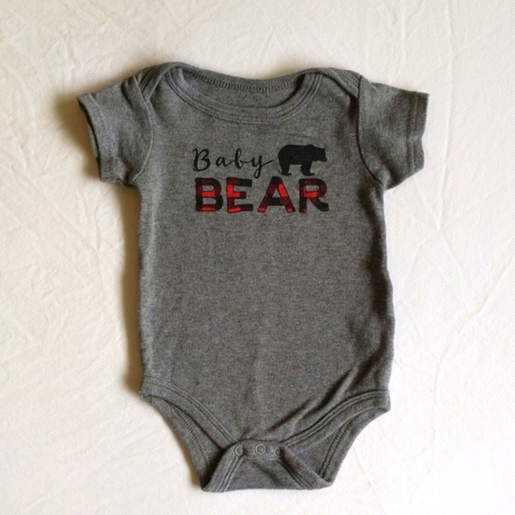 little treasure baby bear short sleeve bodysuit diaper shirt 9 months baby - Picture 3 of 6